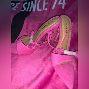 Pink Fashion Nova Heels 7.5